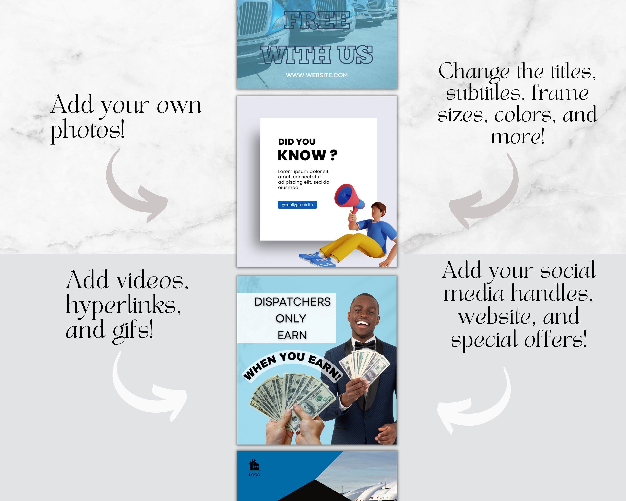 Trucking Instagram Templates, Dispatch Flyer, Truck Dispatch Instagram,Freight Dispatch,Trucking Dispatch,Dispatch Truck Business,Dispatcher
