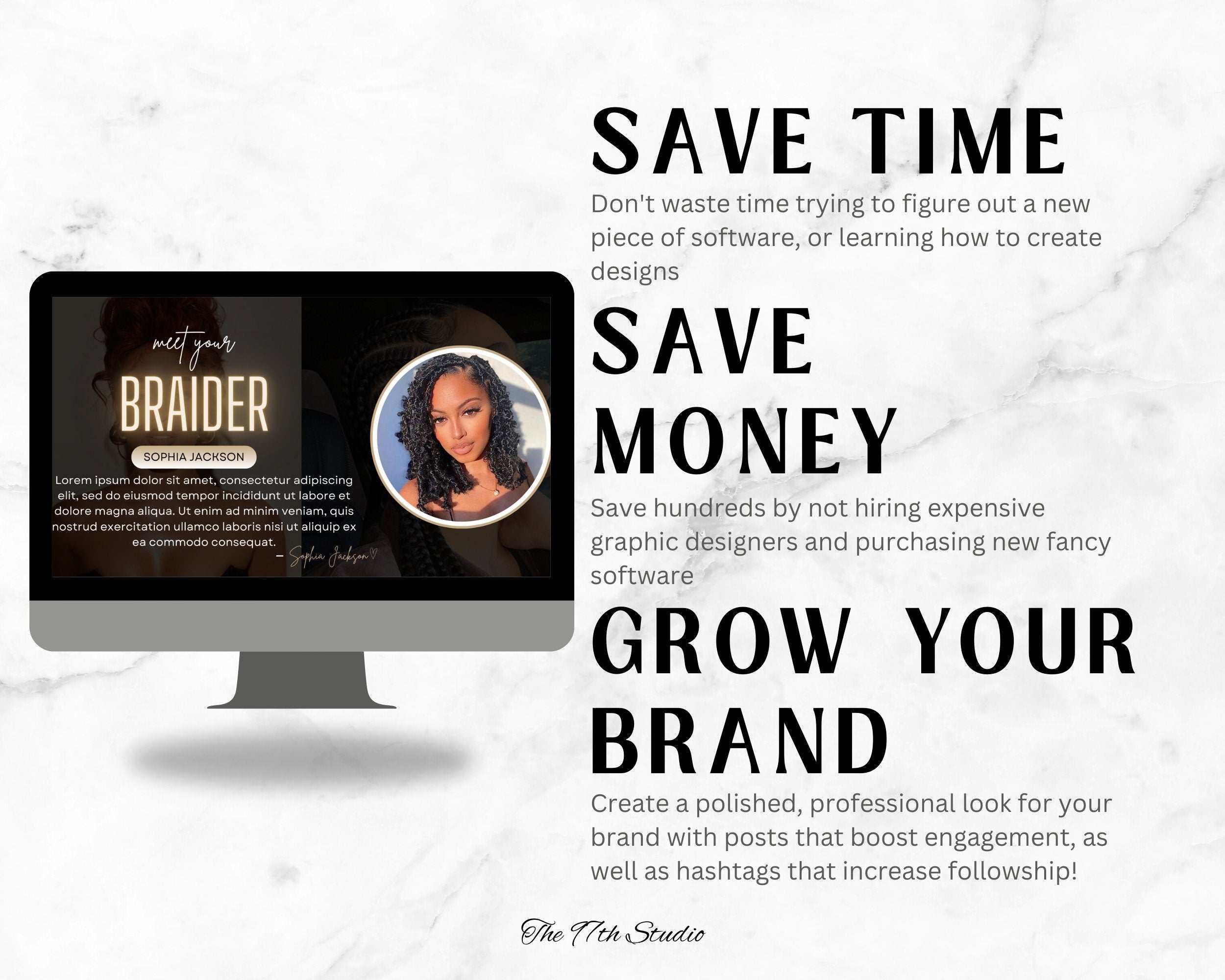 Acuity Scheduling Template BRAIDER, Hair Acuity Website Template, Acuity Website Banner, Editable Acuity Booking Template,Web Banner, Luxury