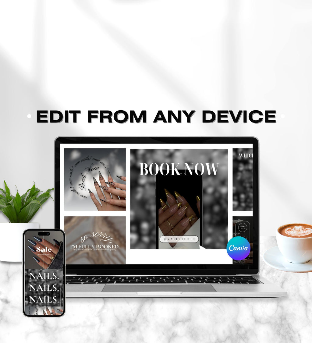 Nail Tech Instagram Templates | Nail Tech Instagram Posts | Nail Tech Instagram | Nail Tech Social Media Instagram Posts | Manicurist Posts