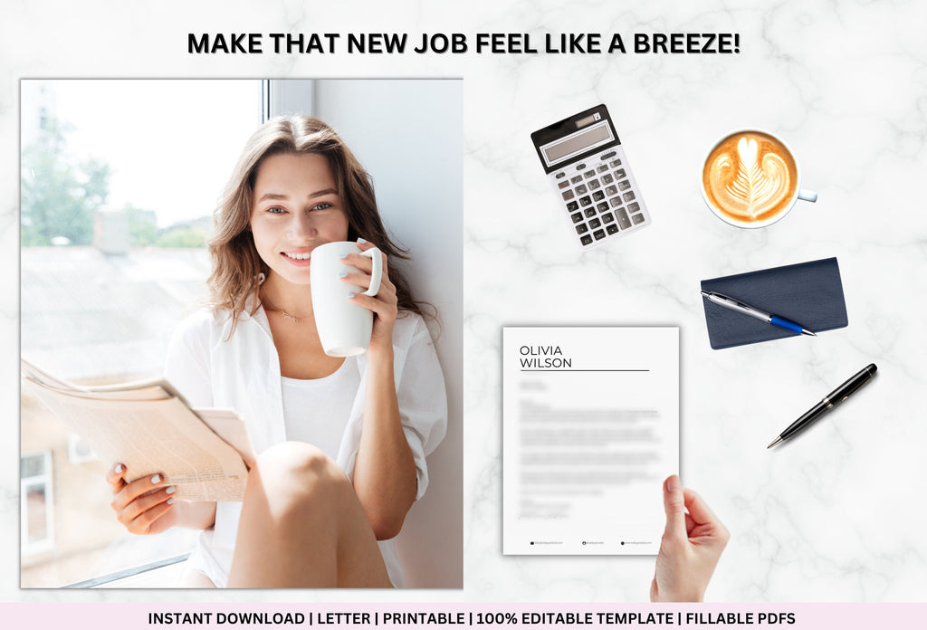 Nurse Cover Letter Template, Pre-Written, Canva (Digital Download)