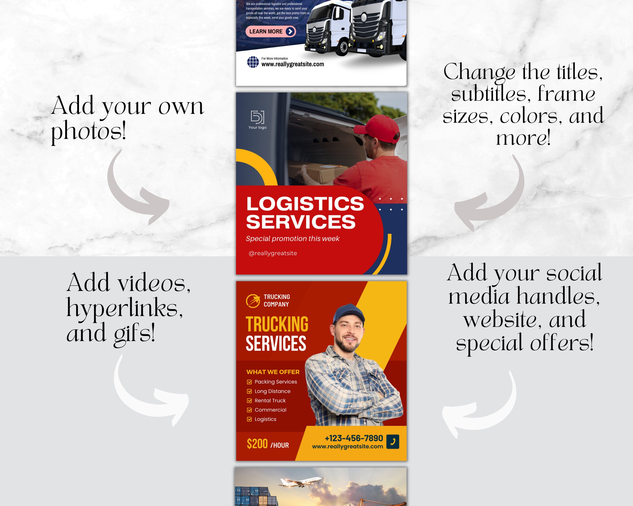 Logistics and Trucking Instagram Templates, Dispatch Flyer, Truck Dispatch Instagram, Freight Dispatch, Trucking Dispatch, Dispatch Business