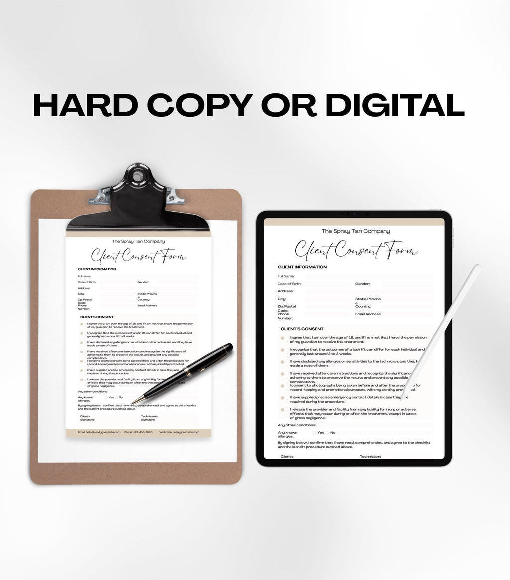 Spray Tan Business Forms, Spray Tanning Consultation Forms, Spray Tan Aftercare, Consent Form, Aftercare Cards, Spray Tan Aftercare Forms