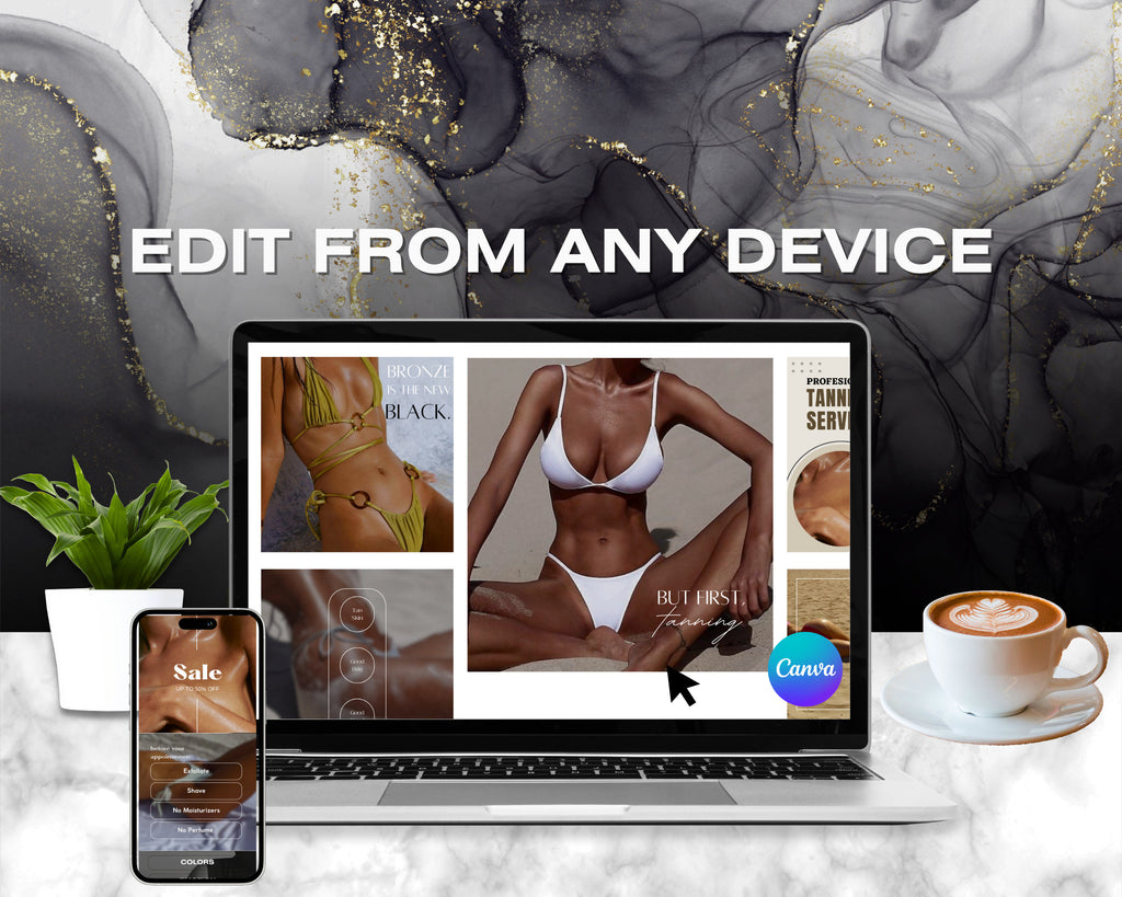 140 Spray Tanning Instagram Templates | Spray Tan Instagram Posts | Spray Tan Social Media | Beauty Business Instagram | Spray Tan Marketing