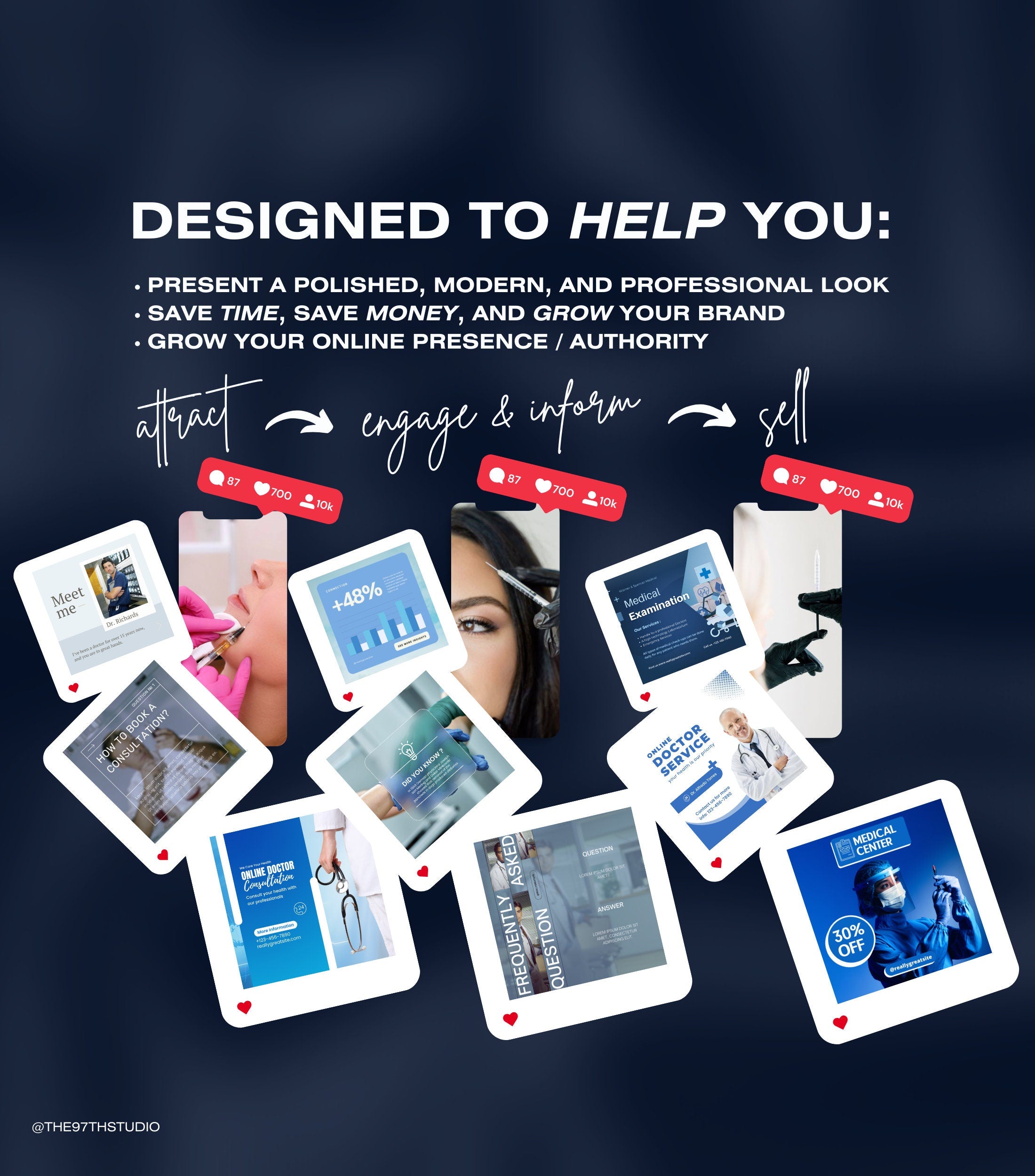 160 Medical Clinic and Hospital Instagram Templates