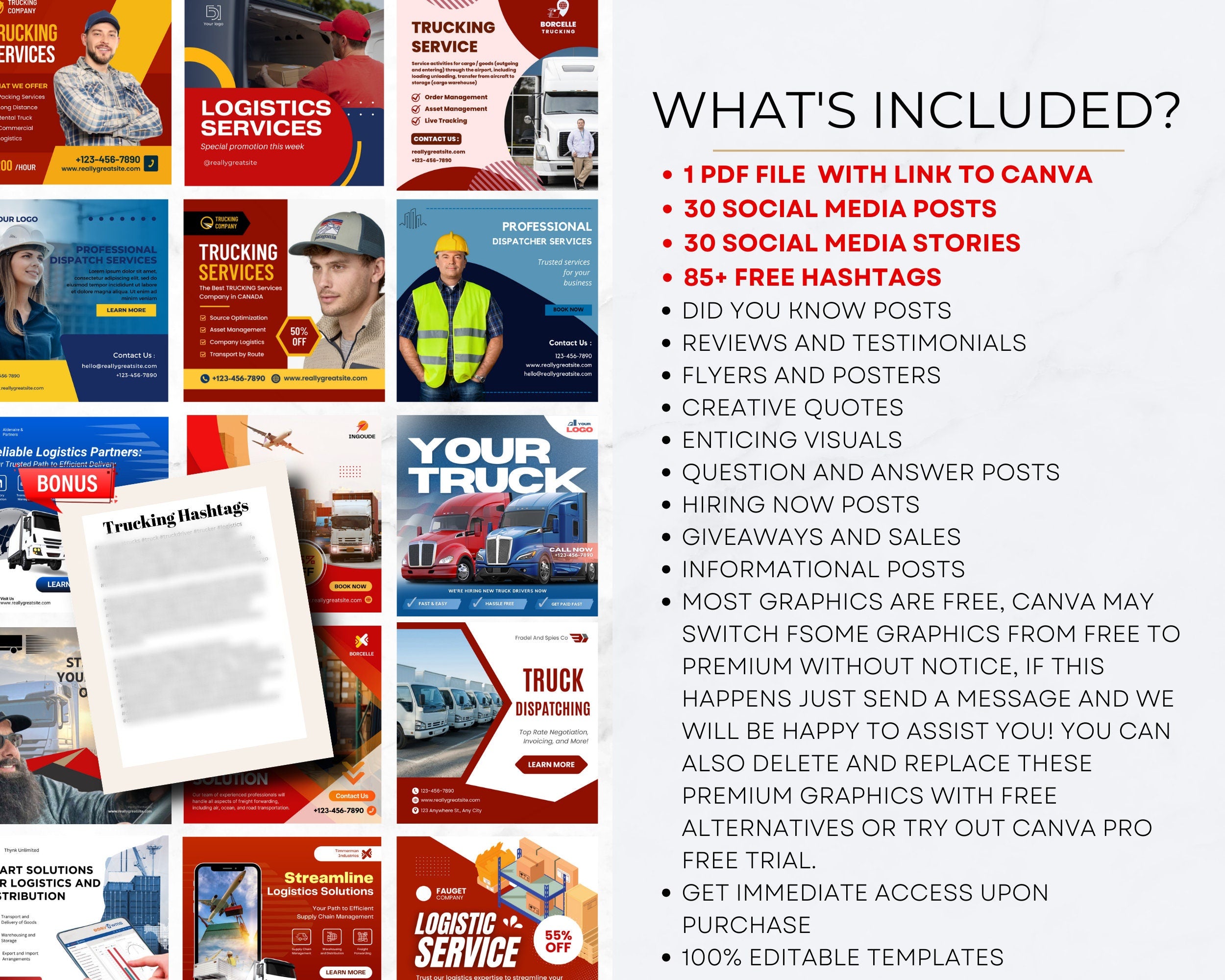 Logistics and Trucking Instagram Templates, Dispatch Flyer, Truck Dispatch Instagram, Freight Dispatch, Trucking Dispatch, Dispatch Business