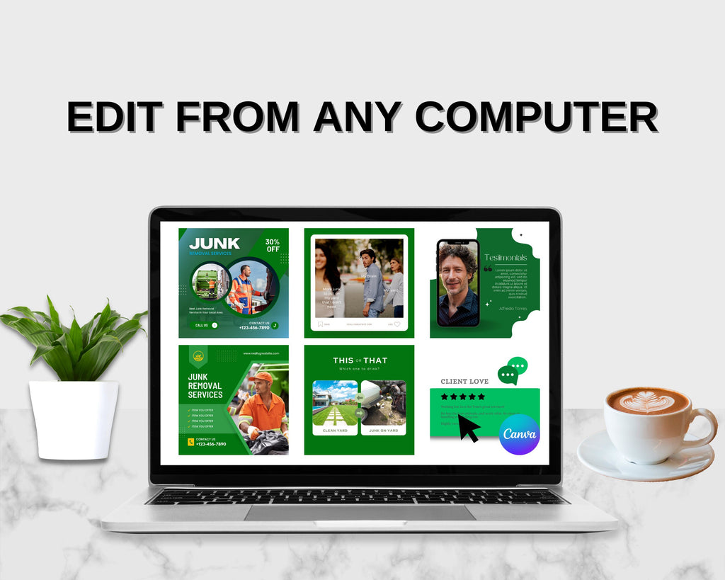 200+ Junk Removal Business Social Media Templates | Junk Removal | Junk Removal Business Social Media | Trash Removal Instagram Templates