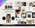 230 Insurance Agent Marketing Templates, Life Insurance Instagram Templates, Insurance Broker Editable Template,Insurance Agency Insta Posts