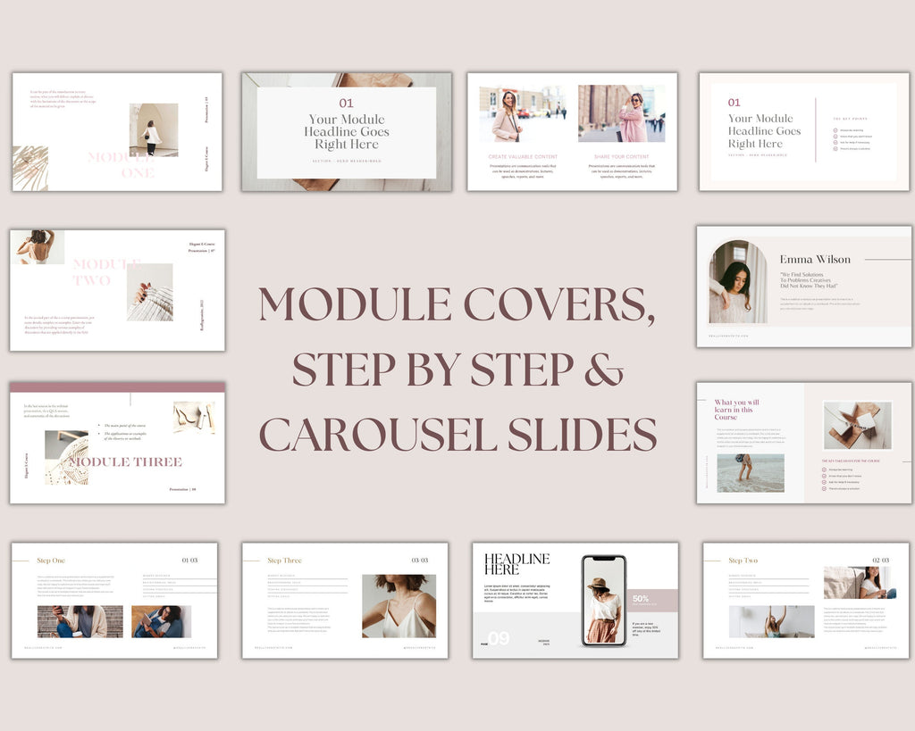 Webinar Slide Deck Canva Template, Pitch Deck Template, Course Slide Deck, Social Media Coach,  Coaching Webinar Template, Canva Slide Deck