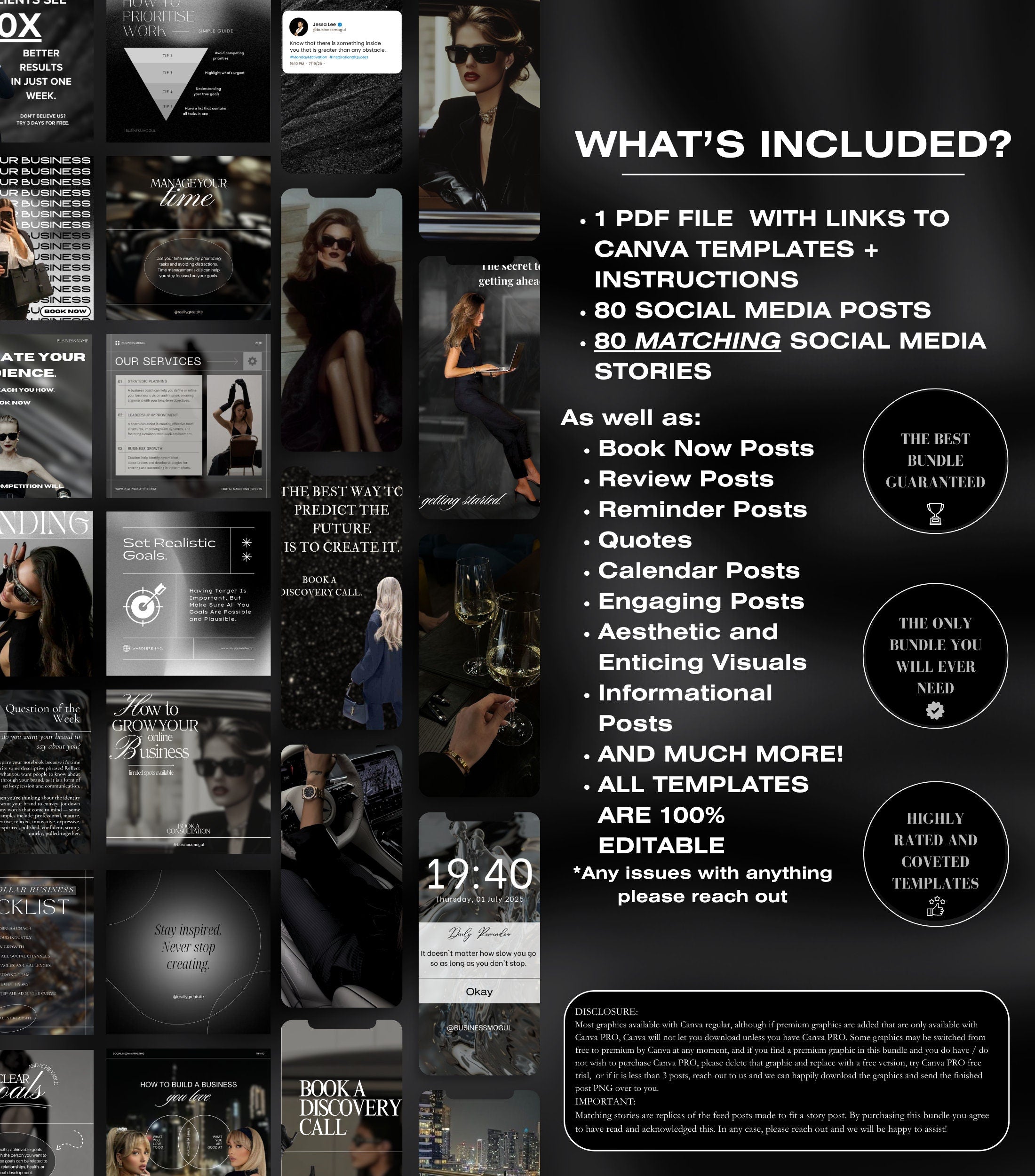 Business Coach Instagram Templates | Social Media Manager | Social Media Coaching | Business Coaching Instagram | Life Coach | Entrepreneur