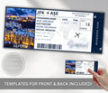 Aspen Surprise Boarding Pass Template, DIY Vacation Gift (Canva Editable)
