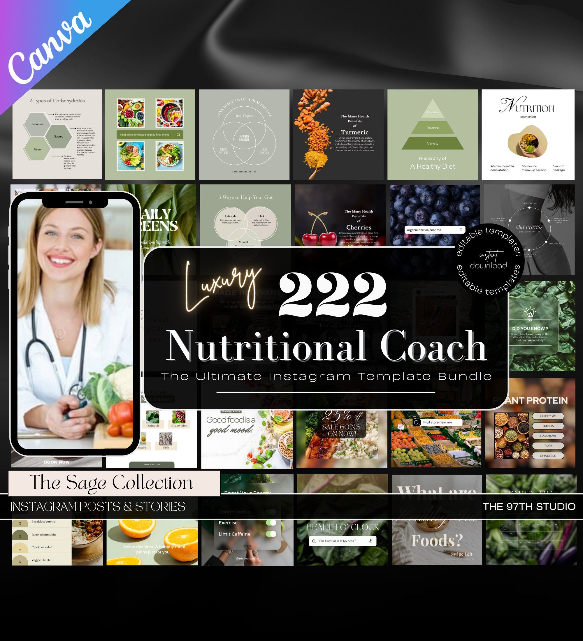 Nutritionist Instagram Posts | Digital Marketing | Health Coach | Dietician | Nutrition Coach Instagram | Health & Wellness Instagram Posts