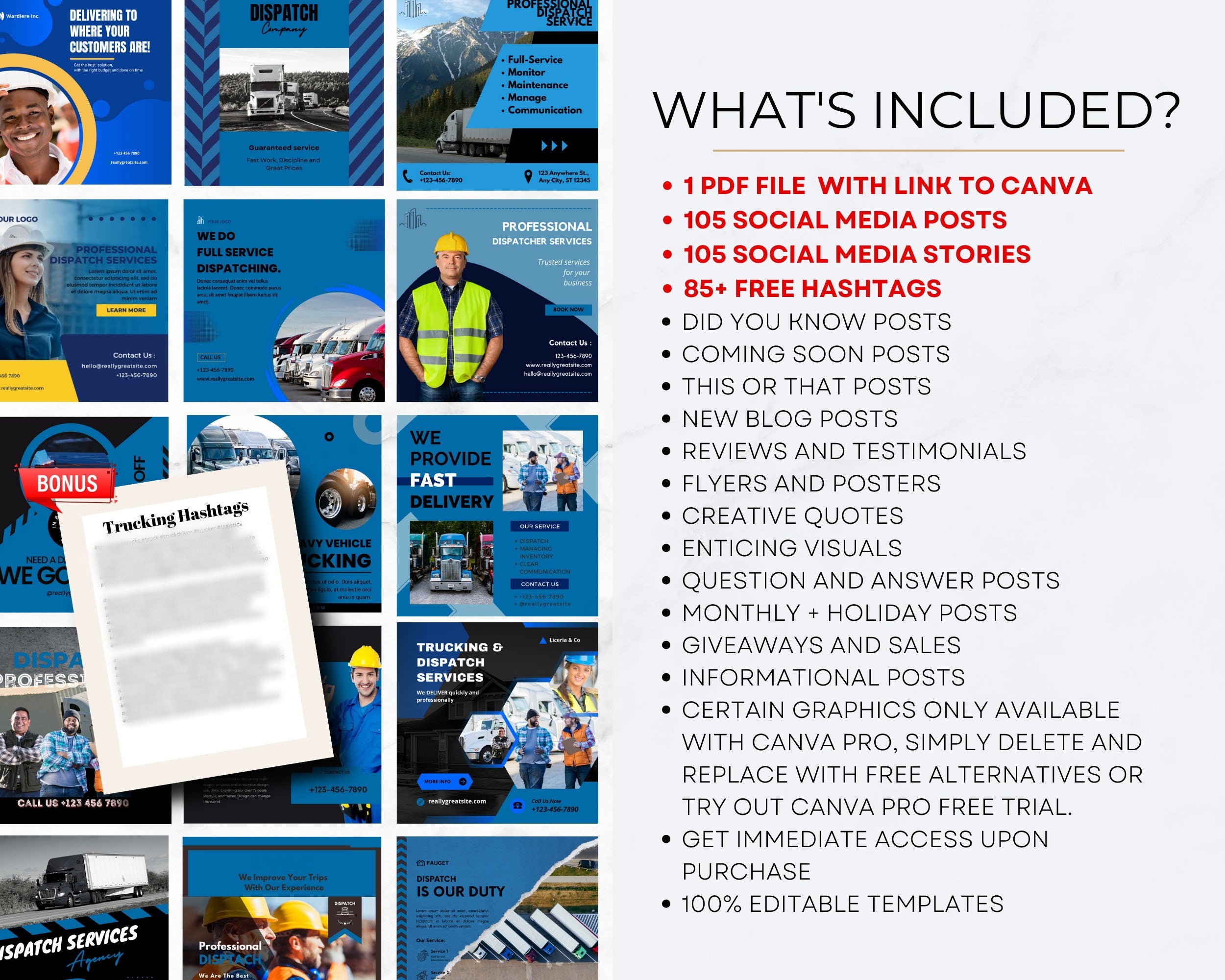 Trucking Instagram Templates, Dispatch Flyer, Truck Dispatch Instagram,Freight Dispatch,Trucking Dispatch,Dispatch Truck Business,Dispatcher
