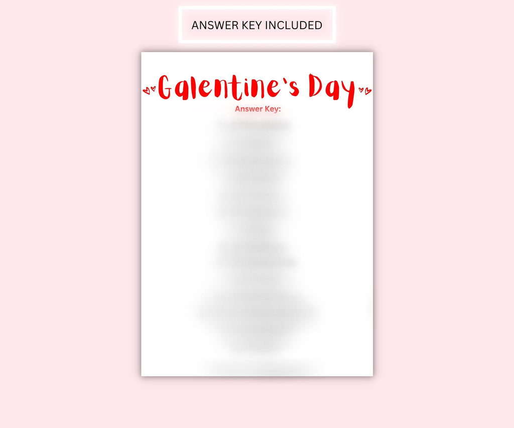 Galentine's Day Games Bundle, Printable Party Games (Digital Download)