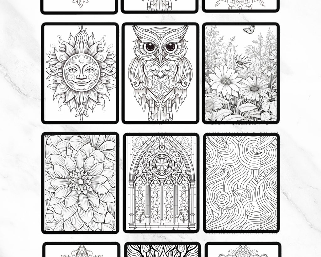Mindfulness Tracing Book for Kindle and iPad | Kindle Scribe PDF | Stress Relief | Tracing Pages | Mindfulness Book