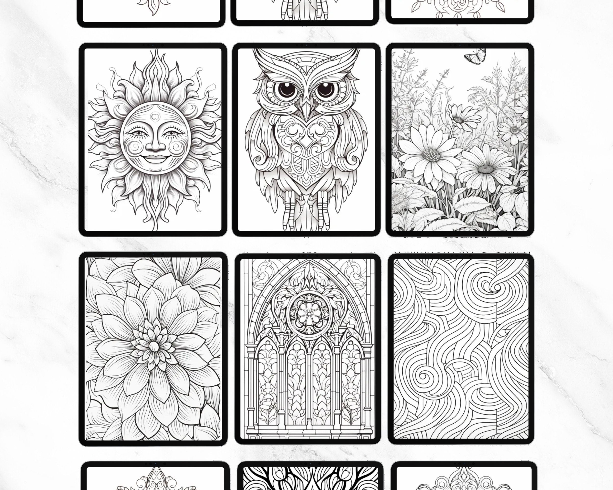 Mindfulness Tracing Book for Kindle and iPad | Kindle Scribe PDF | Stress Relief | Tracing Pages | Mindfulness Book