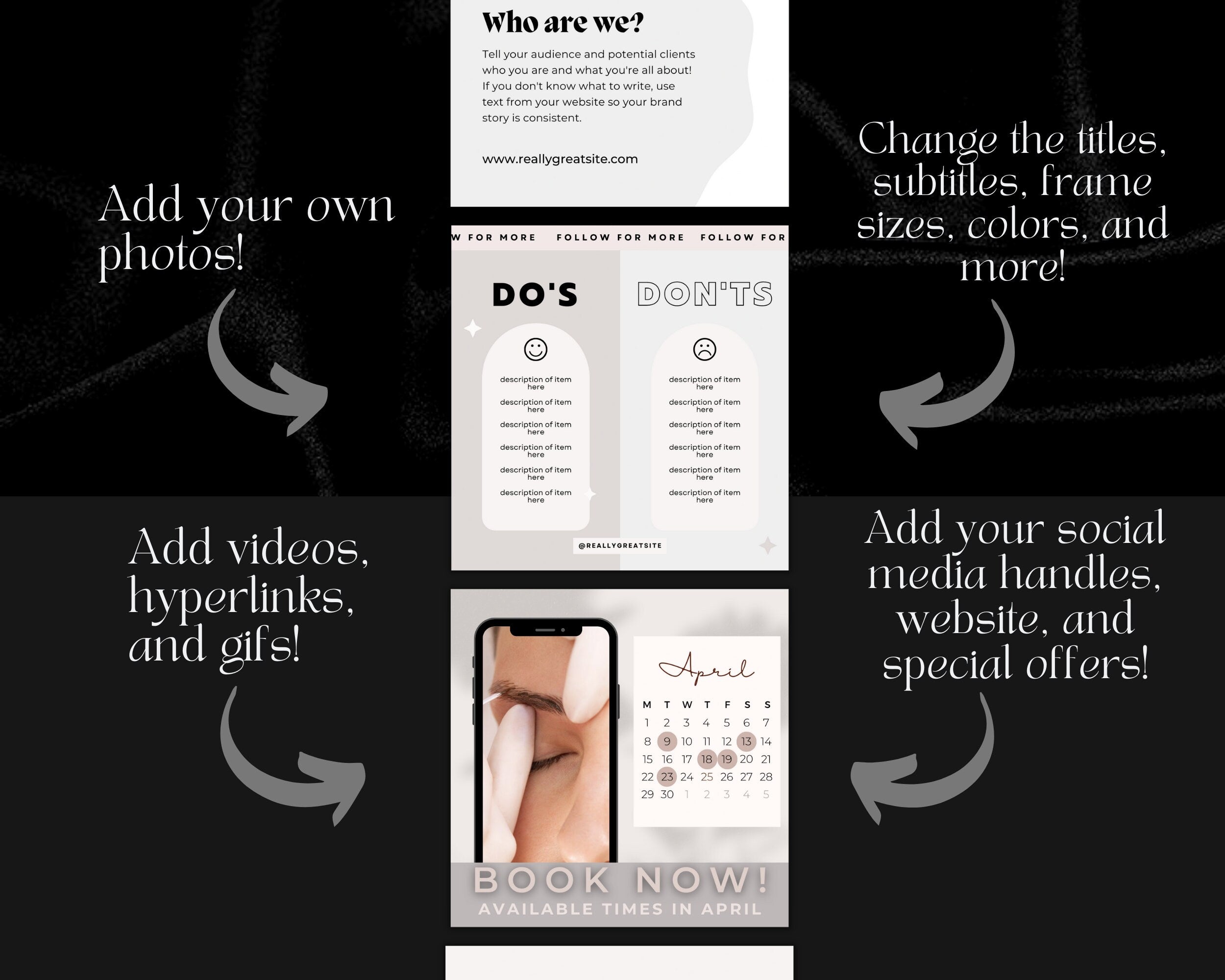 60+ PMU BROWS Social Media Templates | Microblading Instagram | PMU Instagram, Brow Tech, Powder Brows, Pmu Brows, Pmu Artist, Pmu Templates