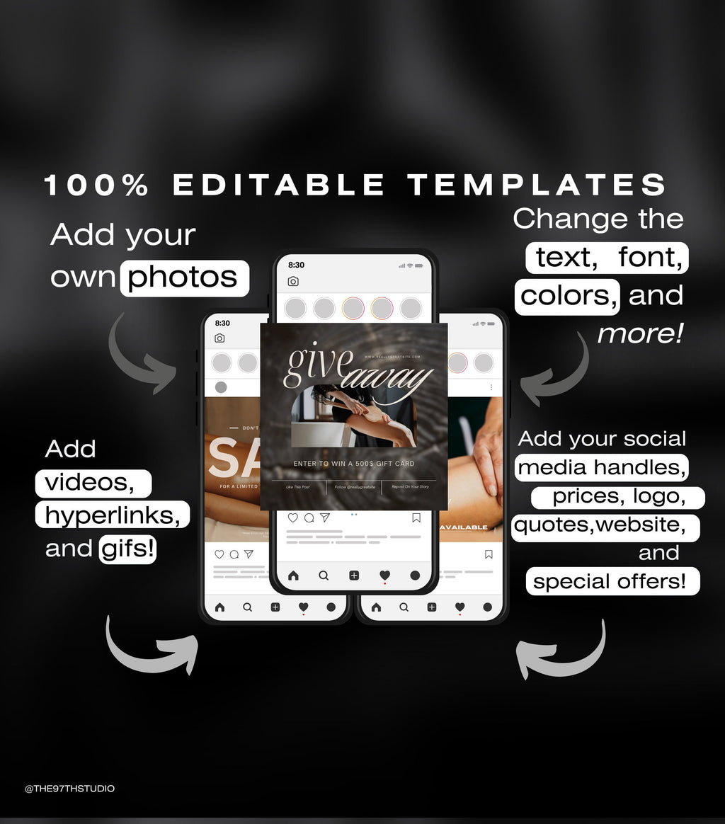 100 Wood Therapy Instagram Templates | Wood Therapy | Body Sculpting | Body Contouring | Body Contouring Instagram | Massage Therapist IG