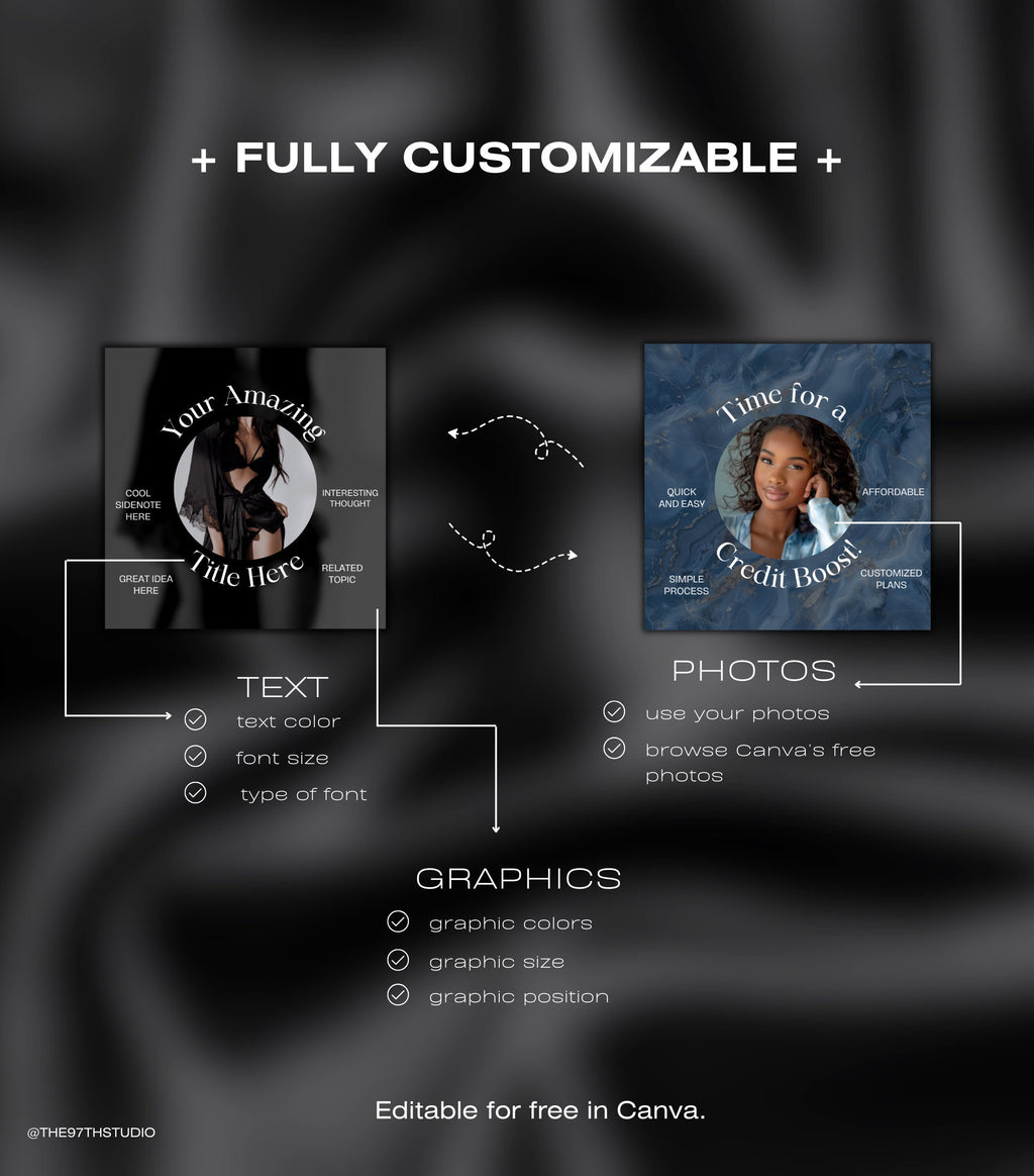 80 Credit Repair Instagram Templates | Credit Repair Posts | Credit Repair Flyer | Credit Repair Business IG Posts | Social Media Marketing