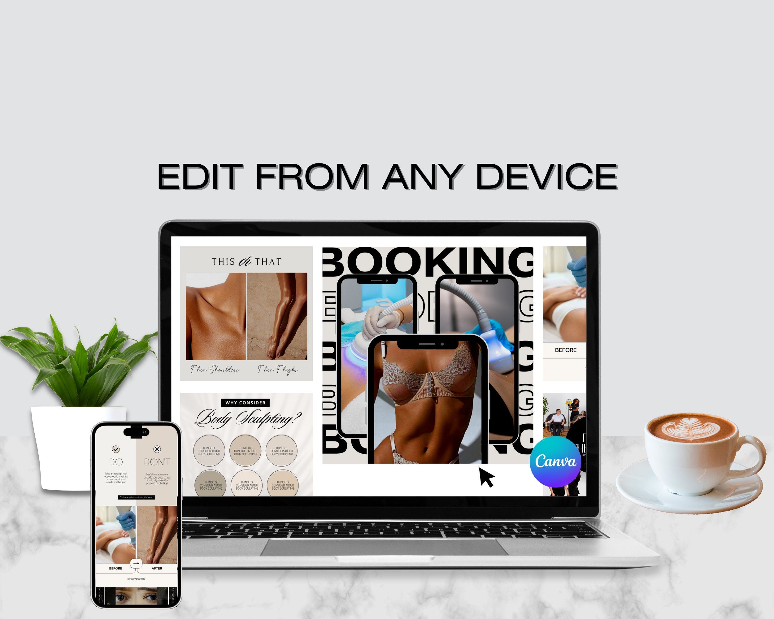 150 Body Sculpting Instagram Templates I Body Contouring Instagram I Medspa Templates I Instagram Bundle I CoolSculpting Instagram | MEDSPA