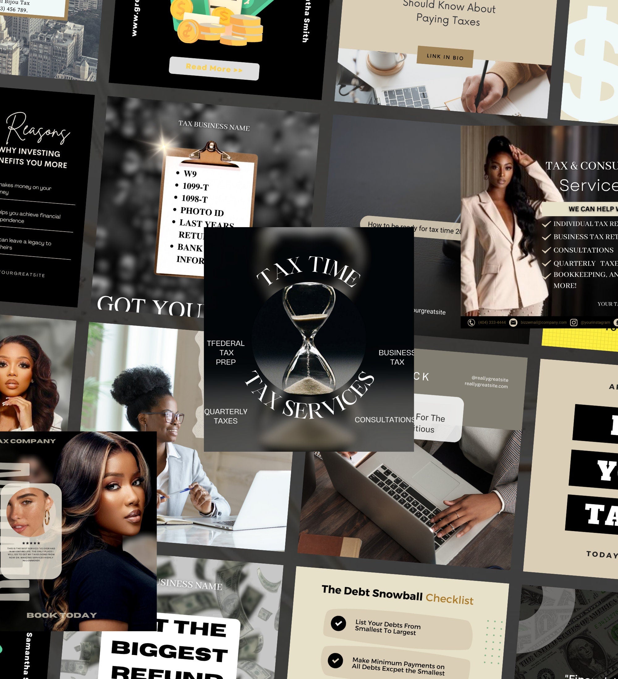 80 Tax Preparer Instagram Templates