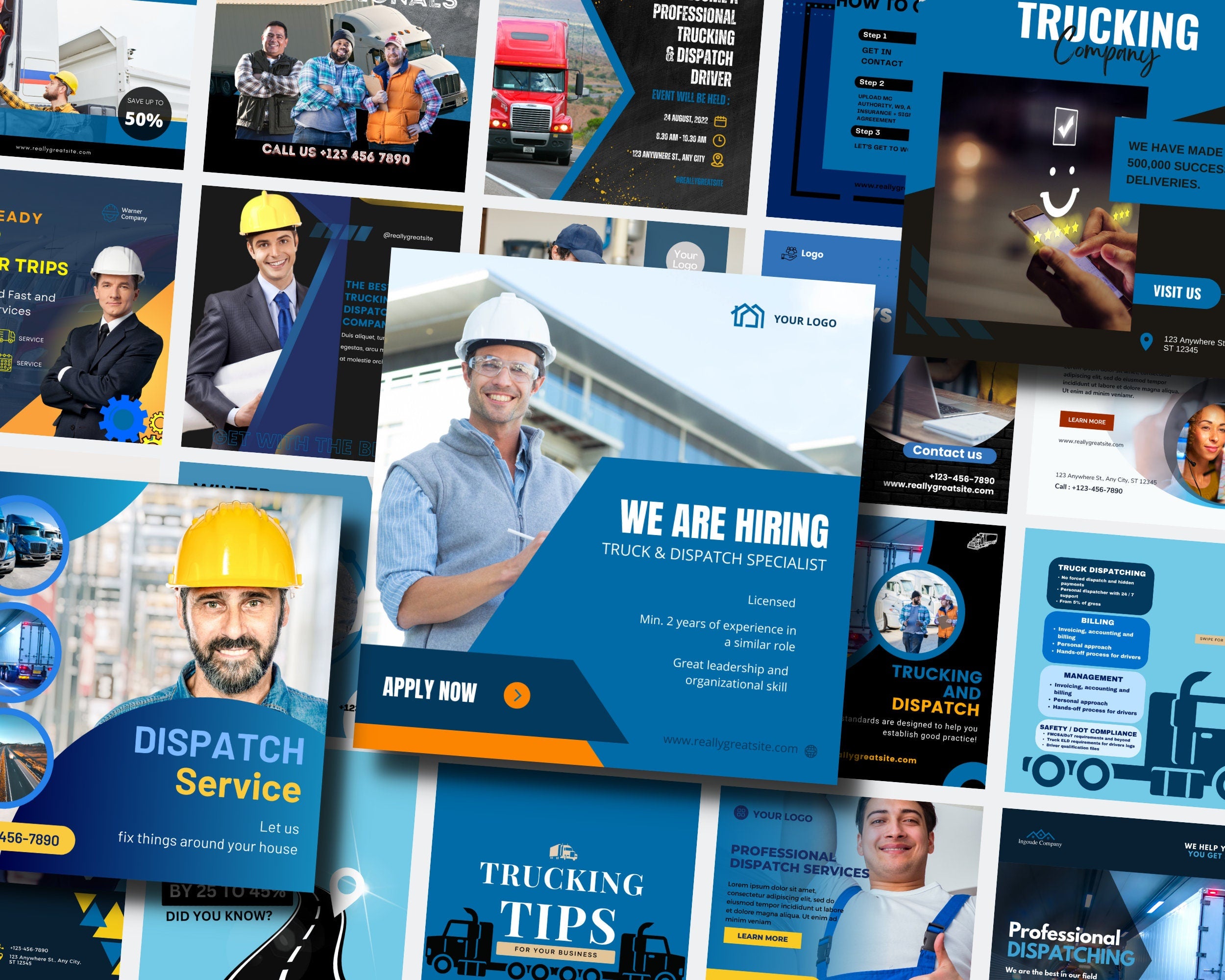 Trucking Instagram Templates, Dispatch Flyer, Truck Dispatch Instagram,Freight Dispatch,Trucking Dispatch,Dispatch Truck Business,Dispatcher