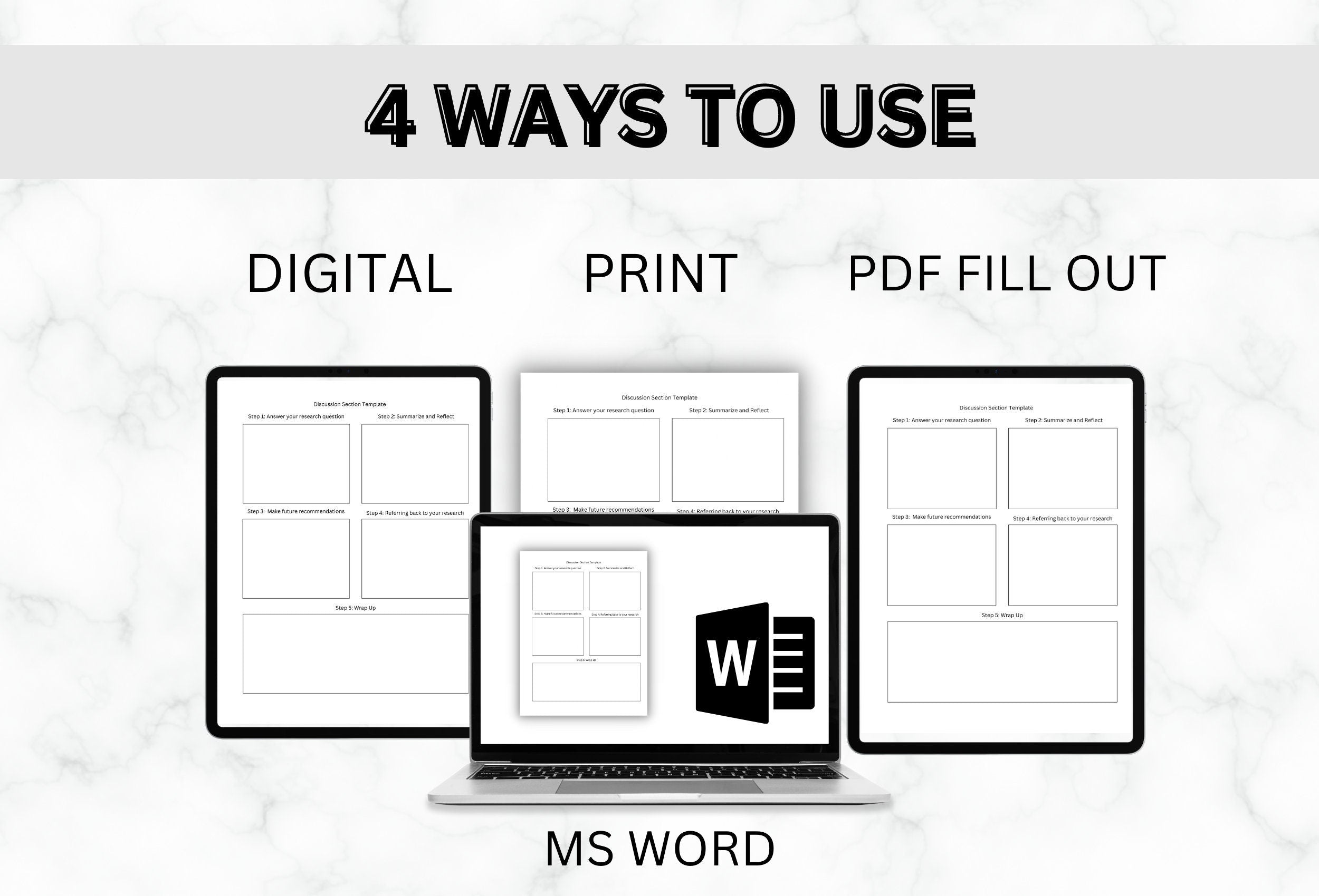 Dissertation Planner Printable | PhD Thesis Template (PDF)