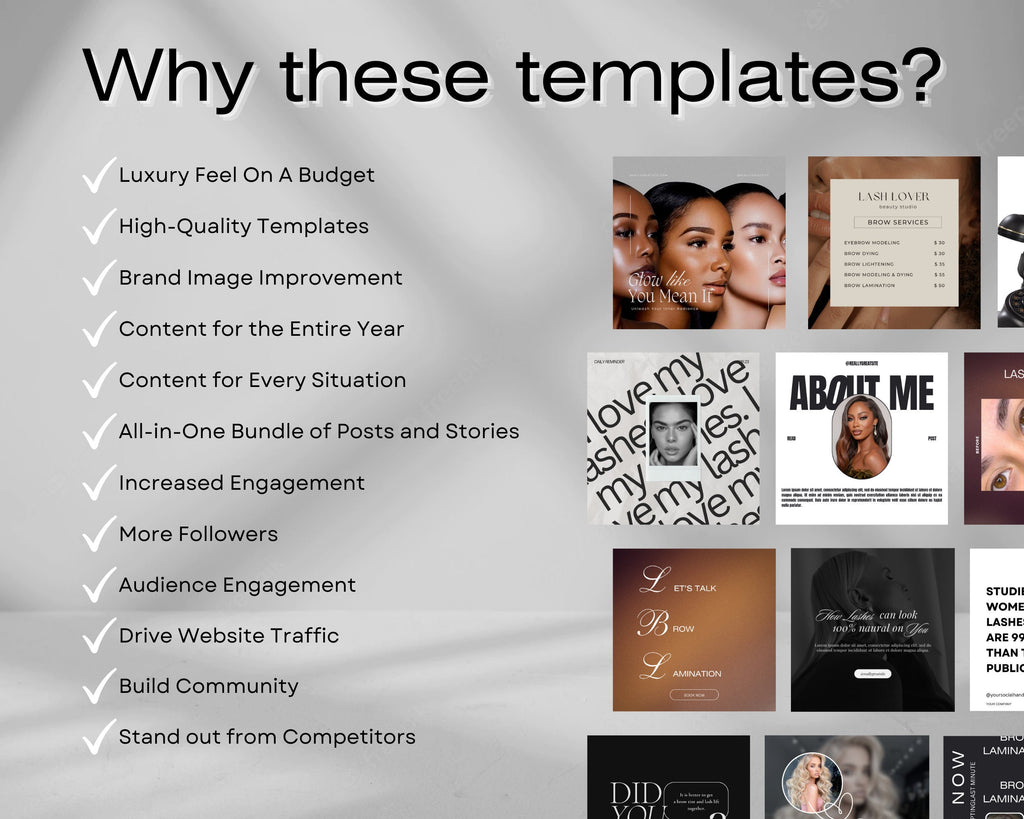 140 Lash Lift Instagram Templates, Brow Lamination Posts, Lash Tech Instagram Post, Lash Lamination Templates, Lash Tech Social Media Post