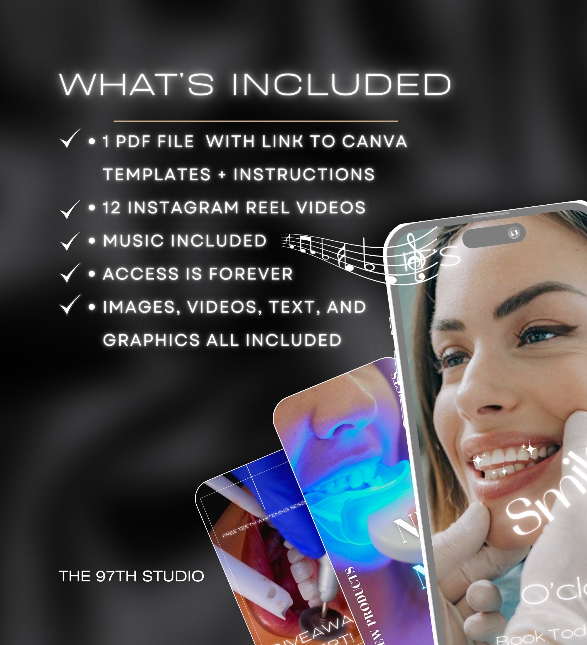 Teeth Whitening Instagram Video Reels | Digital Marketing | Teeth Whitening Social Media | LED Teeth Whitening Branding | Dentist Instagram
