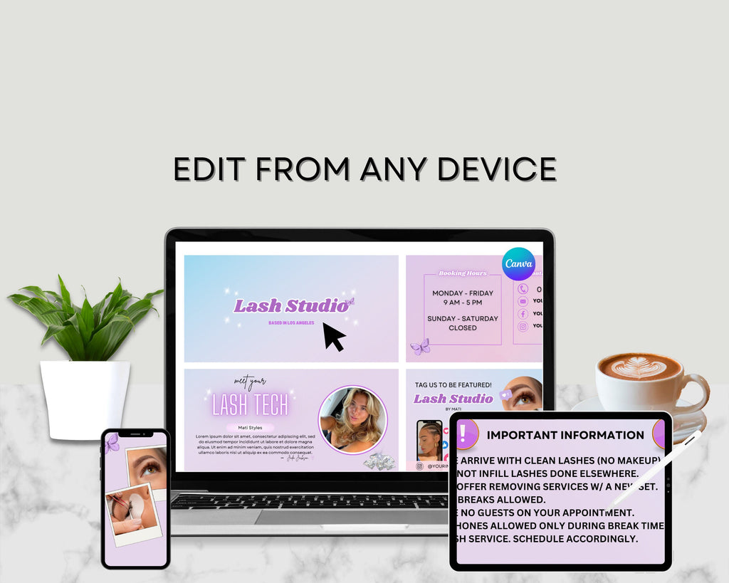 Acuity Scheduling Site Template, Editable DIY Booking Site Template, DIY Acuity Site, Booking Site, Lash Tech Acuity Template, Luxury Site