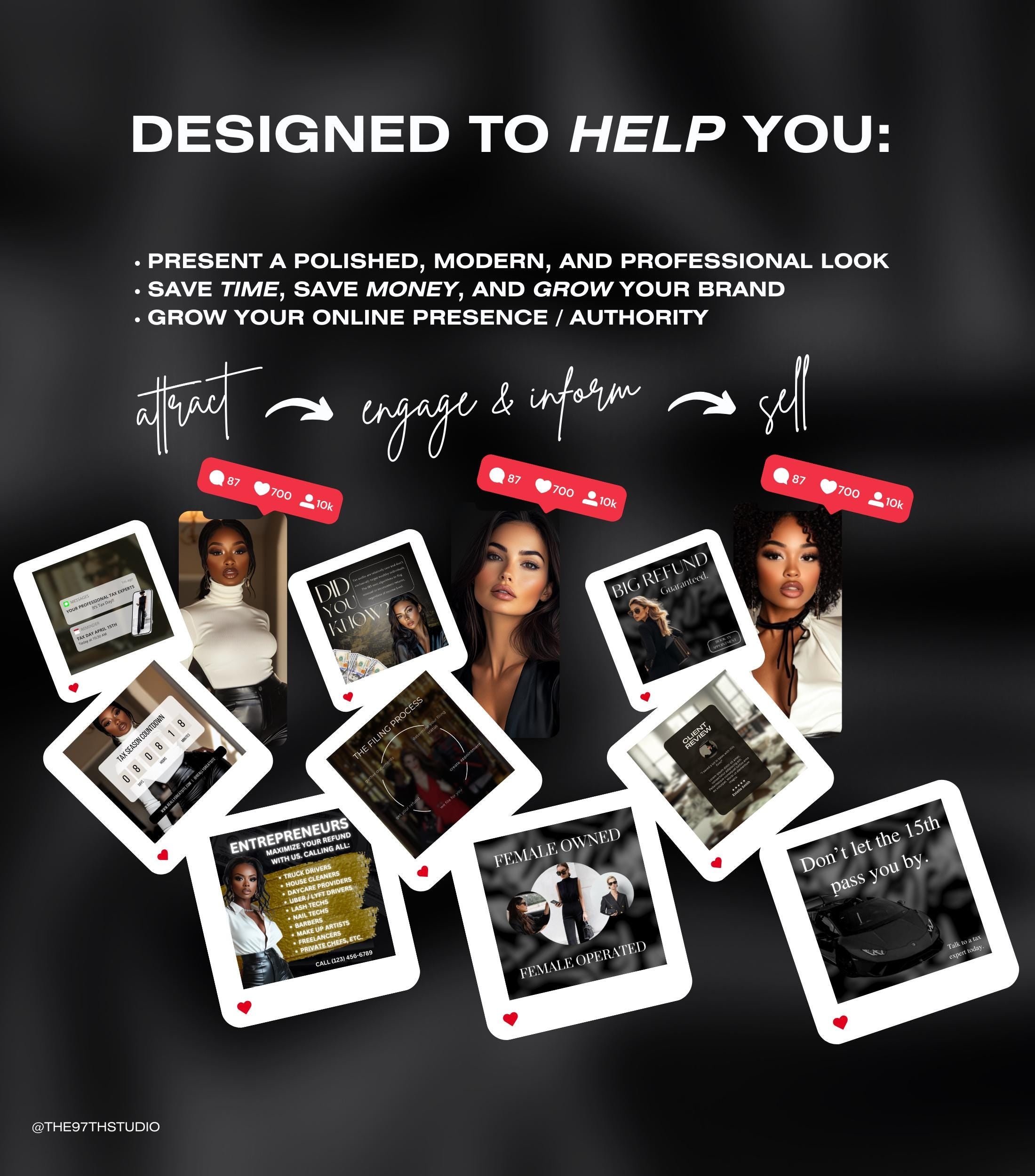 110 Tax Preparer Instagram Templates