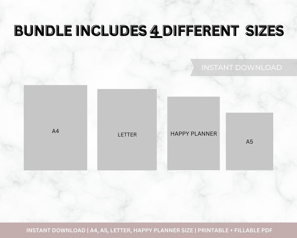 Monthly Habit Tracker Printable, A4/Letter Sizes (Instant Download PDF)