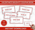 Naughty Valentine Coupon Book, Kinky Valentines Love Coupons, PRINTABLE Adult Valentine's Day Cards, Valentine's Day Gift, Instant Download