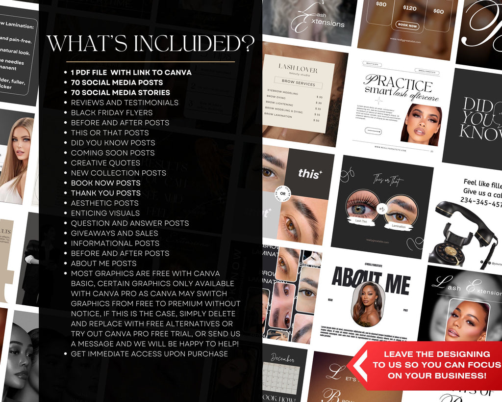 140 Lash Lift Instagram Templates, Brow Lamination Posts, Lash Tech Instagram Post, Lash Lamination Templates, Lash Tech Social Media Post