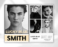 Male Model Comp Card Template, Editable Fashion Z Card (Canva)