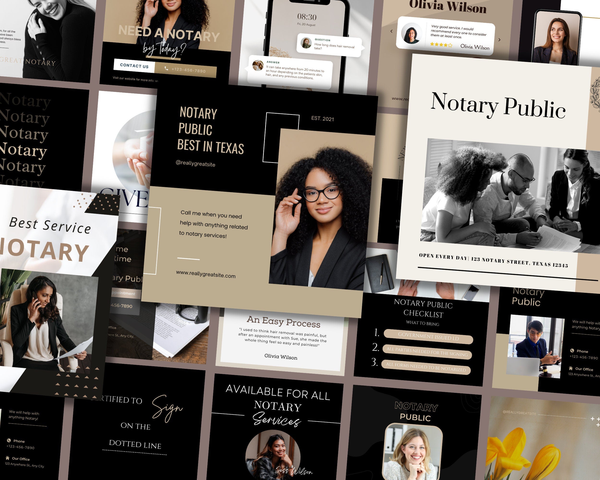 Notary Marketing | Notary Signing Agent | Notary Social Media | Loan Signing Agent | Notary Instagram Posts |Notary Posts Templates |IG Post