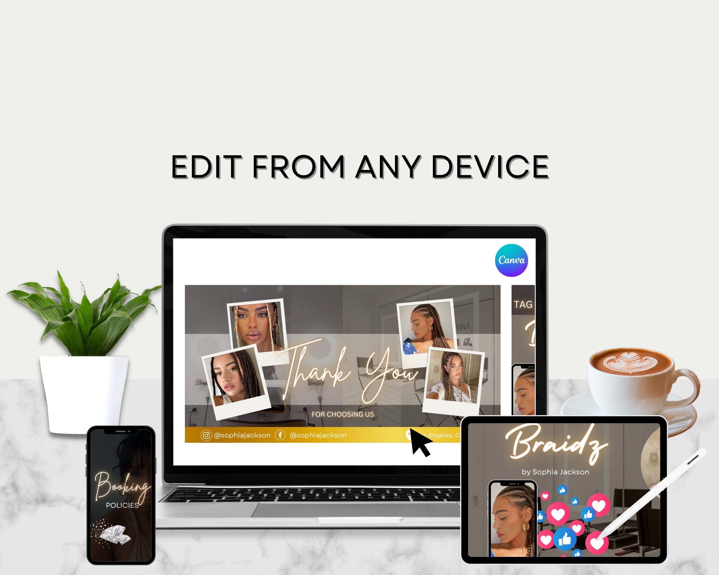 Acuity Scheduling Template BRAIDER, Hair Acuity Website Template, Acuity Website Banner, Editable Acuity Booking Template,Web Banner, Luxury