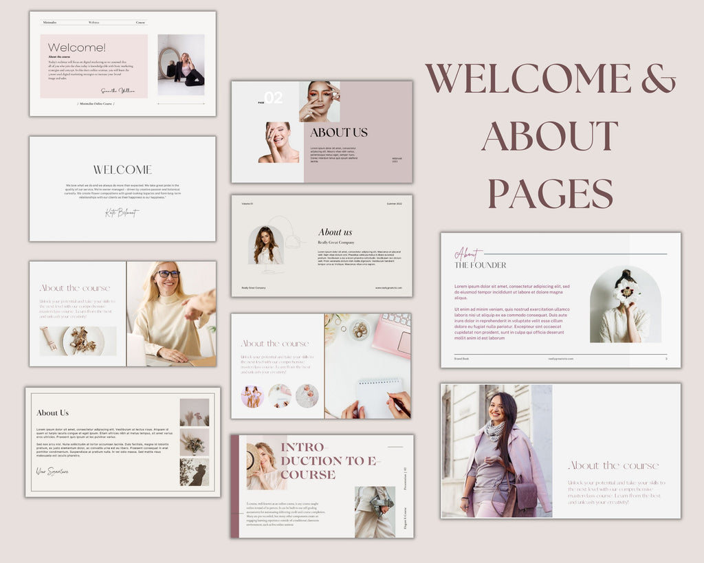 Webinar Slide Deck Canva Template, Pitch Deck Template, Course Slide Deck, Social Media Coach,  Coaching Webinar Template, Canva Slide Deck