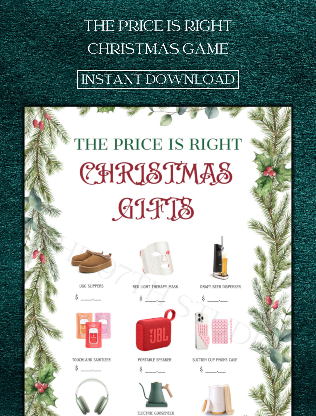 Christmas Price is Right Game | Printable Holiday Party (PDF)