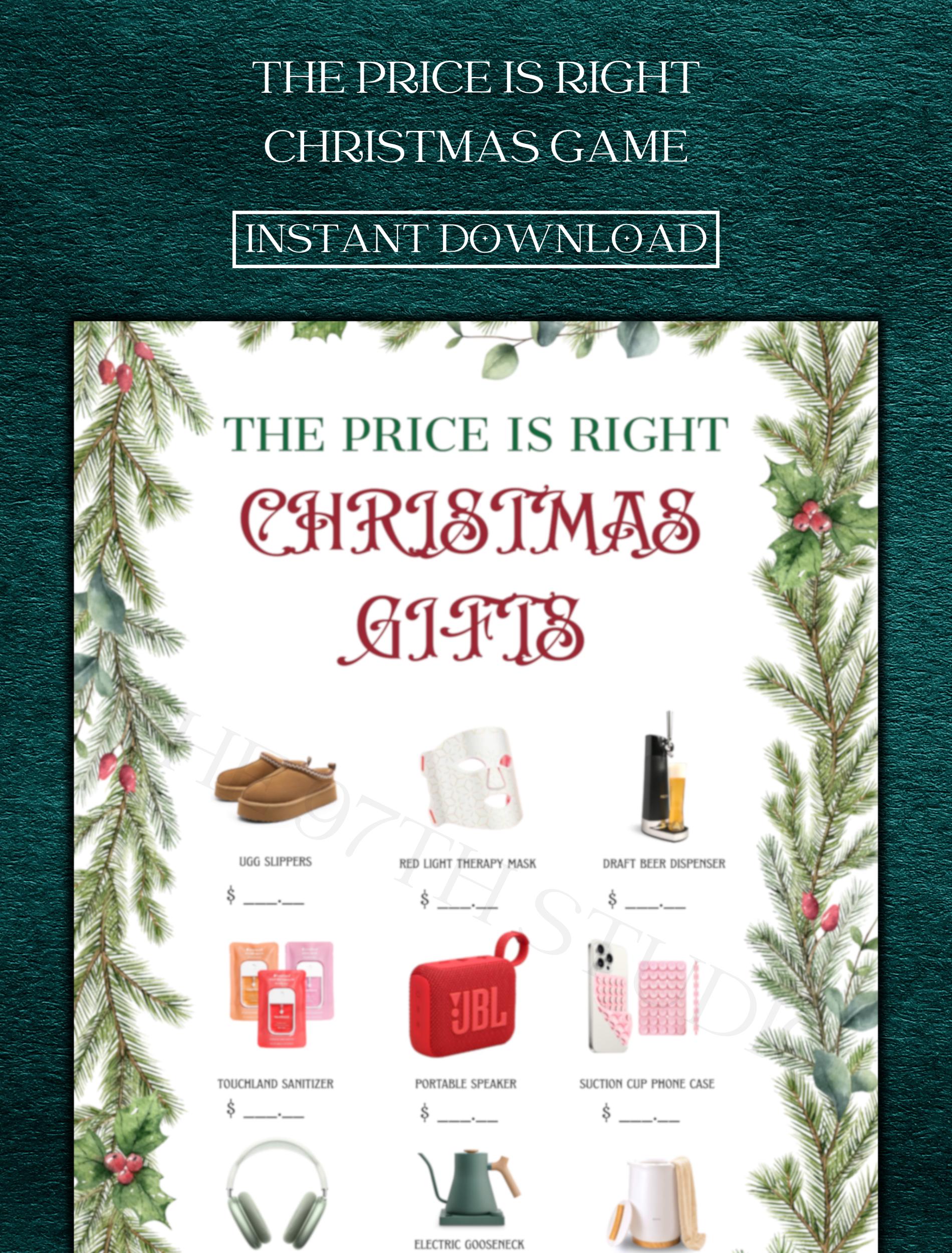 Christmas Price is Right Game | Printable Holiday Party (PDF)