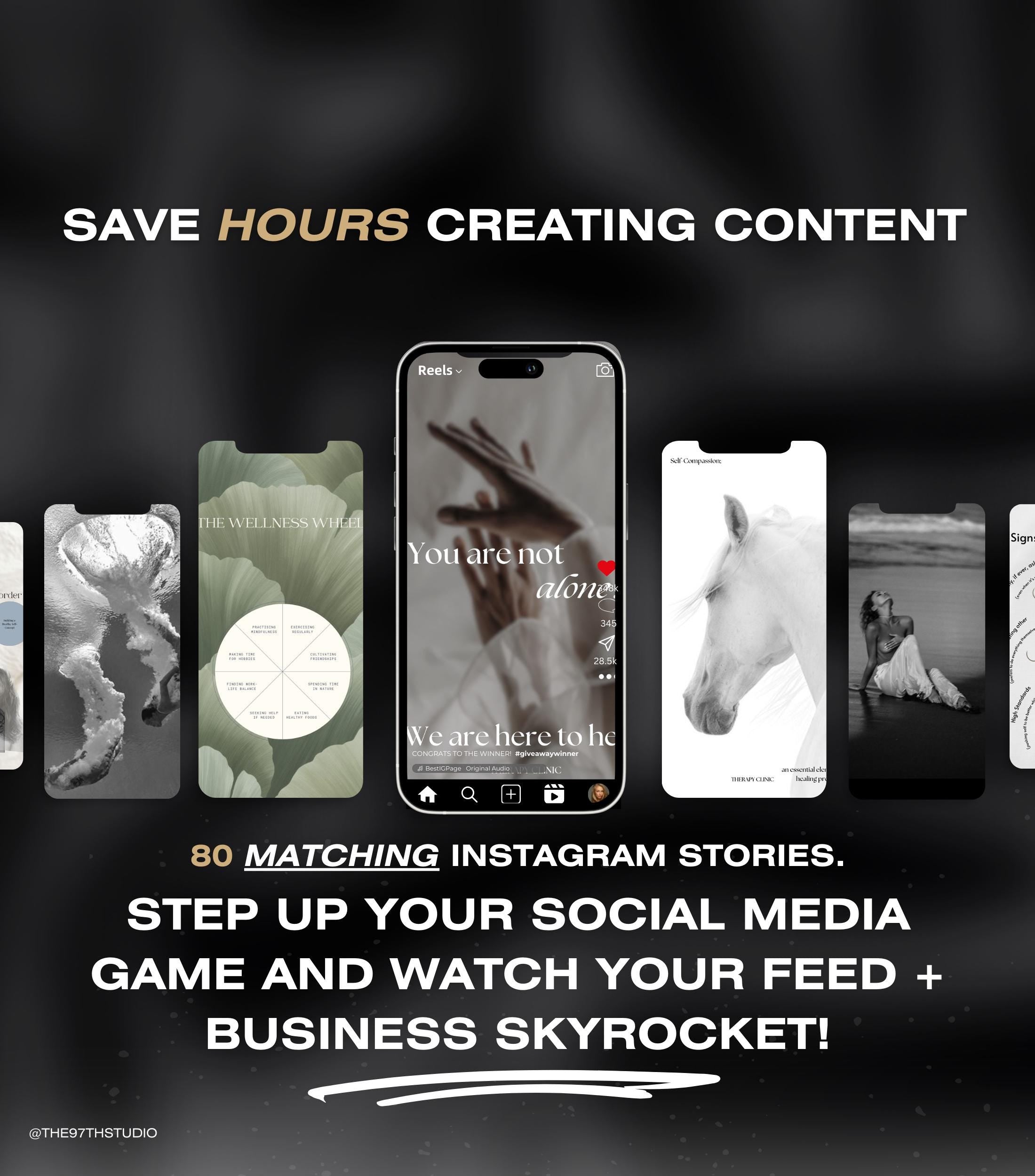 140 Therapist Instagram Templates | Mental Health Instagram Templates | Psychologist Posts | Counseling IG Posts | Social Media Marketing