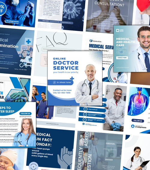 160 Medical Clinic and Hospital Instagram Templates